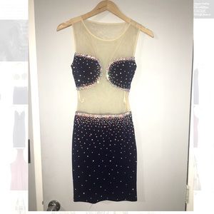 Jovani Swarovski Crystal Cocktail Dress